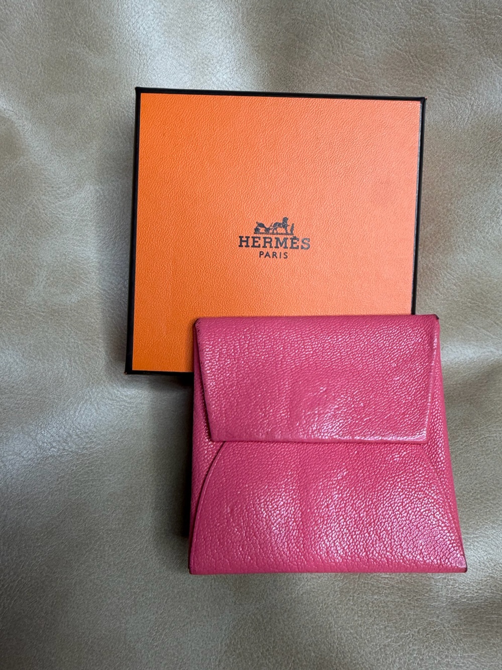 Hermes Bastia Coin Purse pink